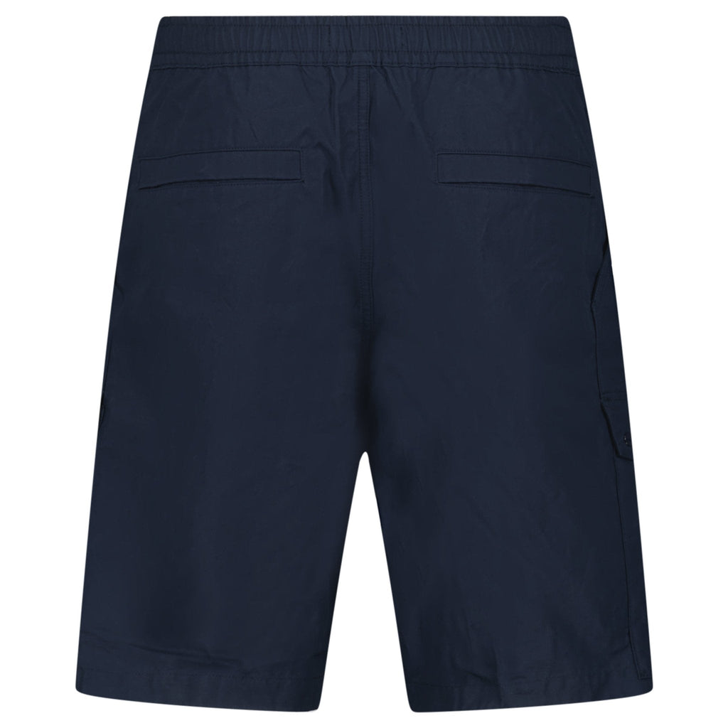 Stone Island All-Weather Cotton Canvas Ghost Cargo Shorts in Navy