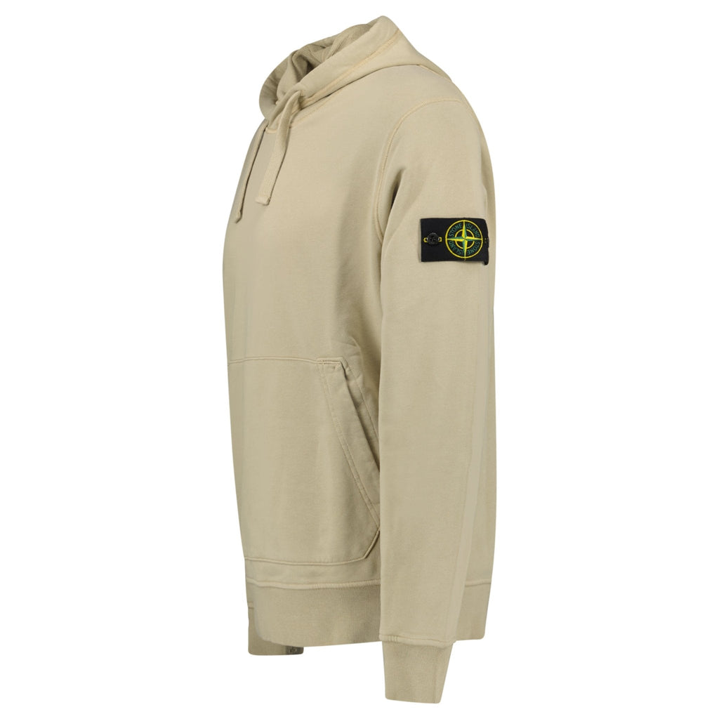 Stone Island Brushed Organic Cotton Hoodie Desert