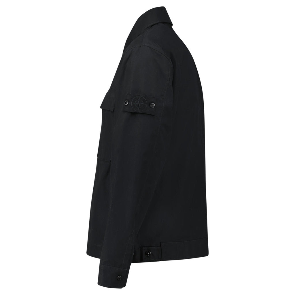 Stone Island Comfort-fit Overshirt Black
