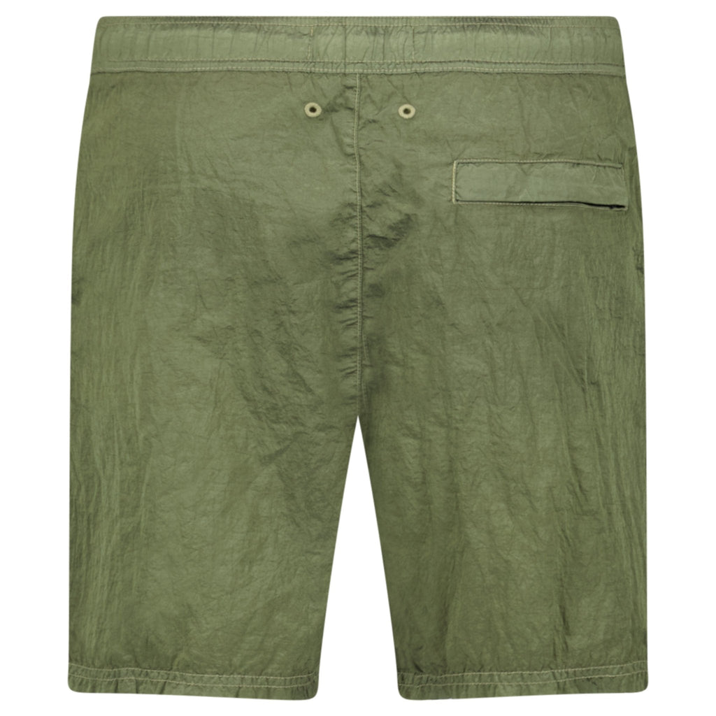 Stone Island Compass Chrome Swim Shorts Military Green