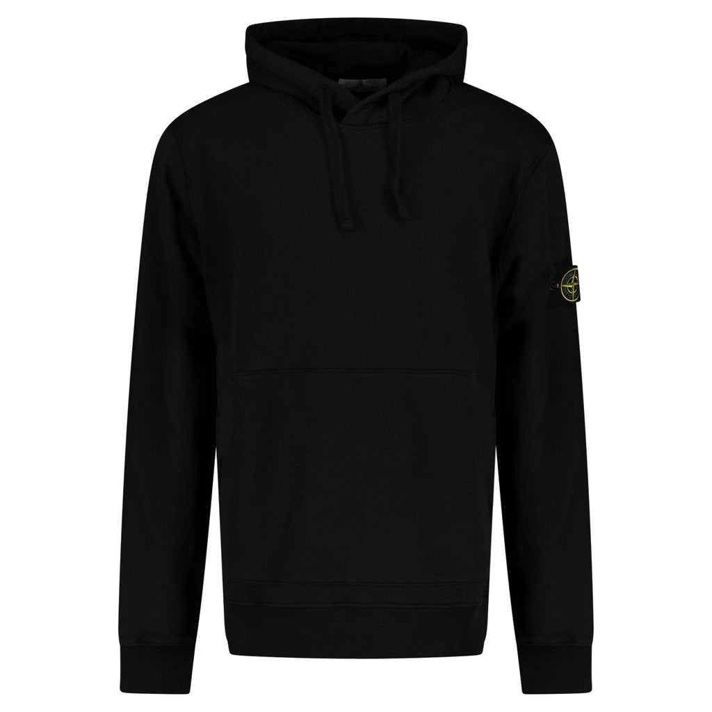 Stone Island Cotton Hoodie Sweatshirt Black