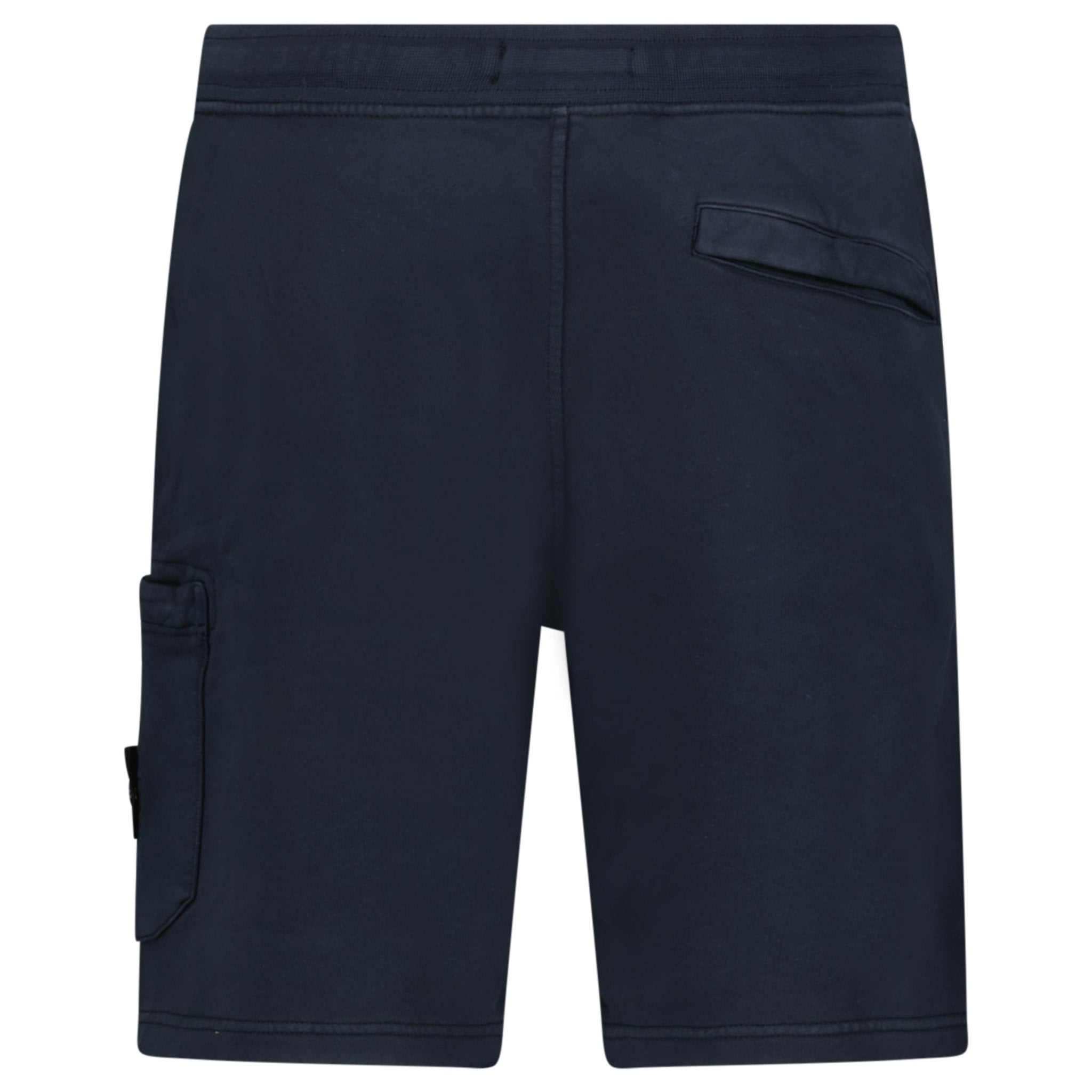 Stone Island Fleece Bermuda Cotton Shorts in Navy
