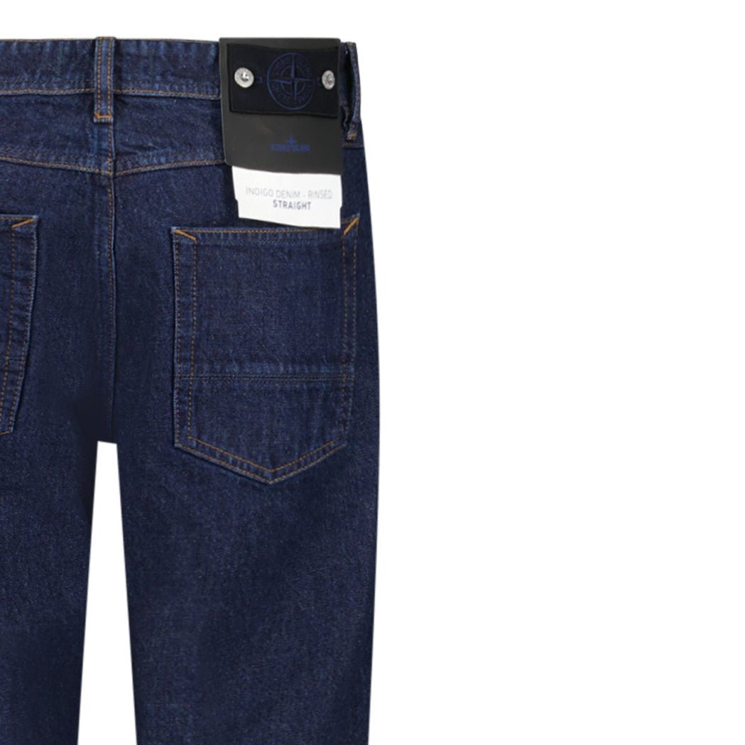 Stone Island Indigo Denim-Rinsed Jeans in Blue