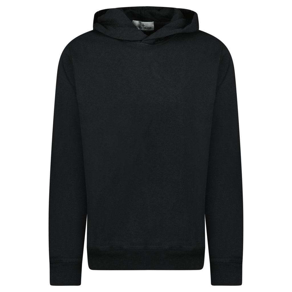 Stone Island 'Old' Treatment Hooded Sweatshirt In Black
