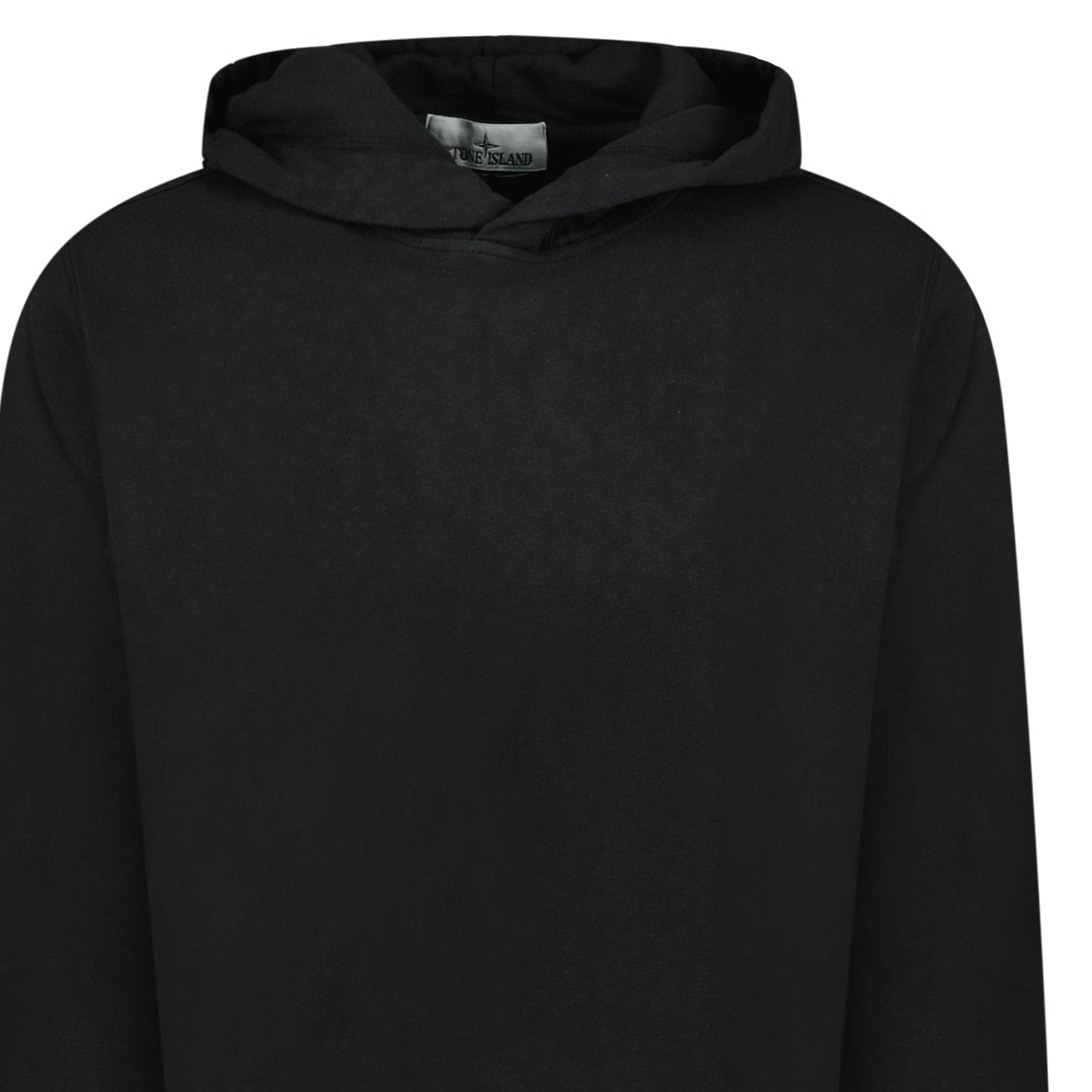 Stone Island 'Old' Treatment Hooded Sweatshirt In Black