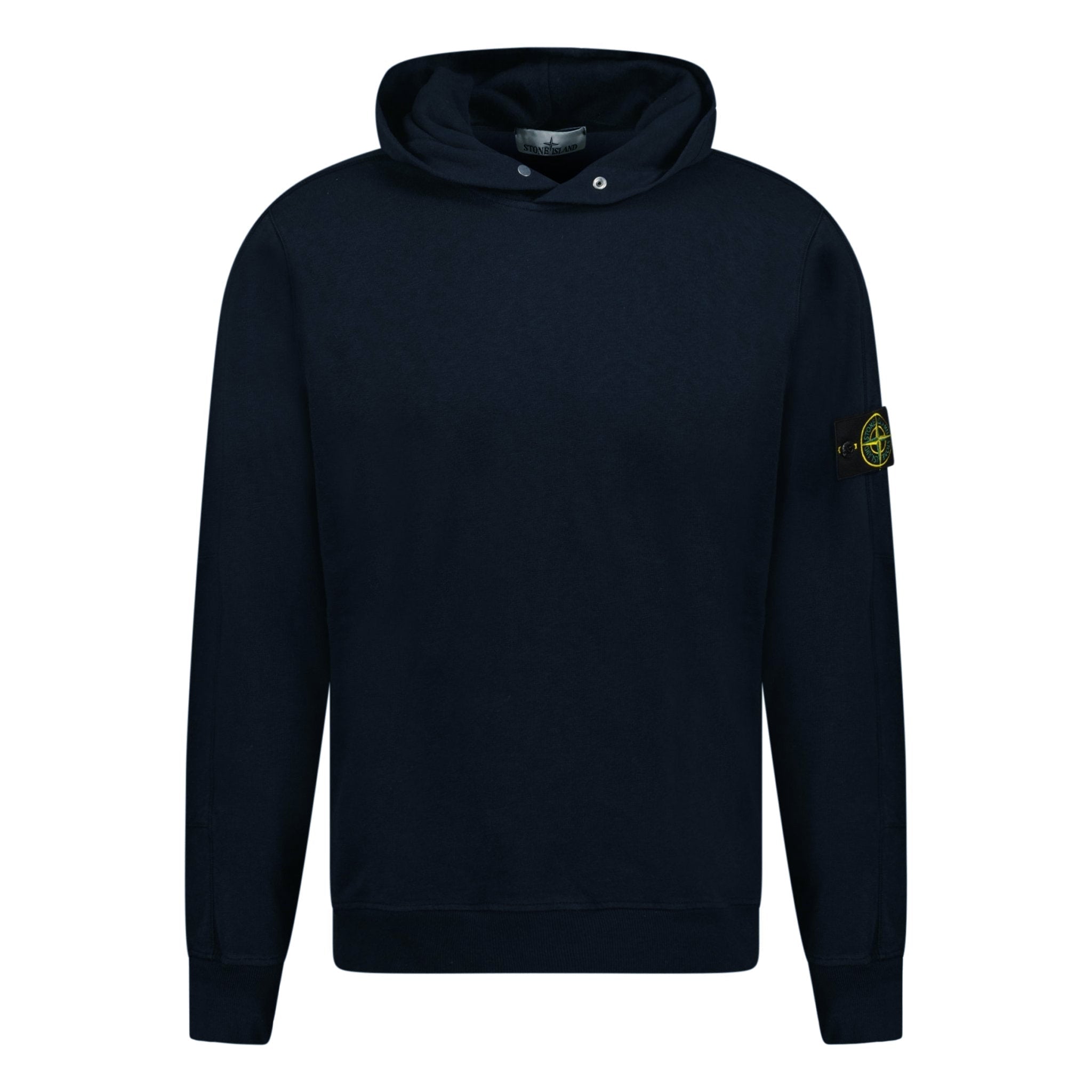 Stone Island 'Old' Treatment Hooded Sweatshirt Navy
