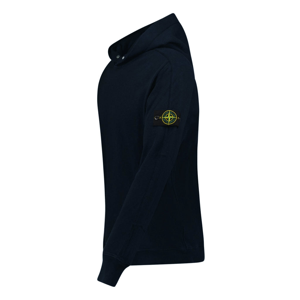 Stone Island 'Old' Treatment Hooded Sweatshirt Navy