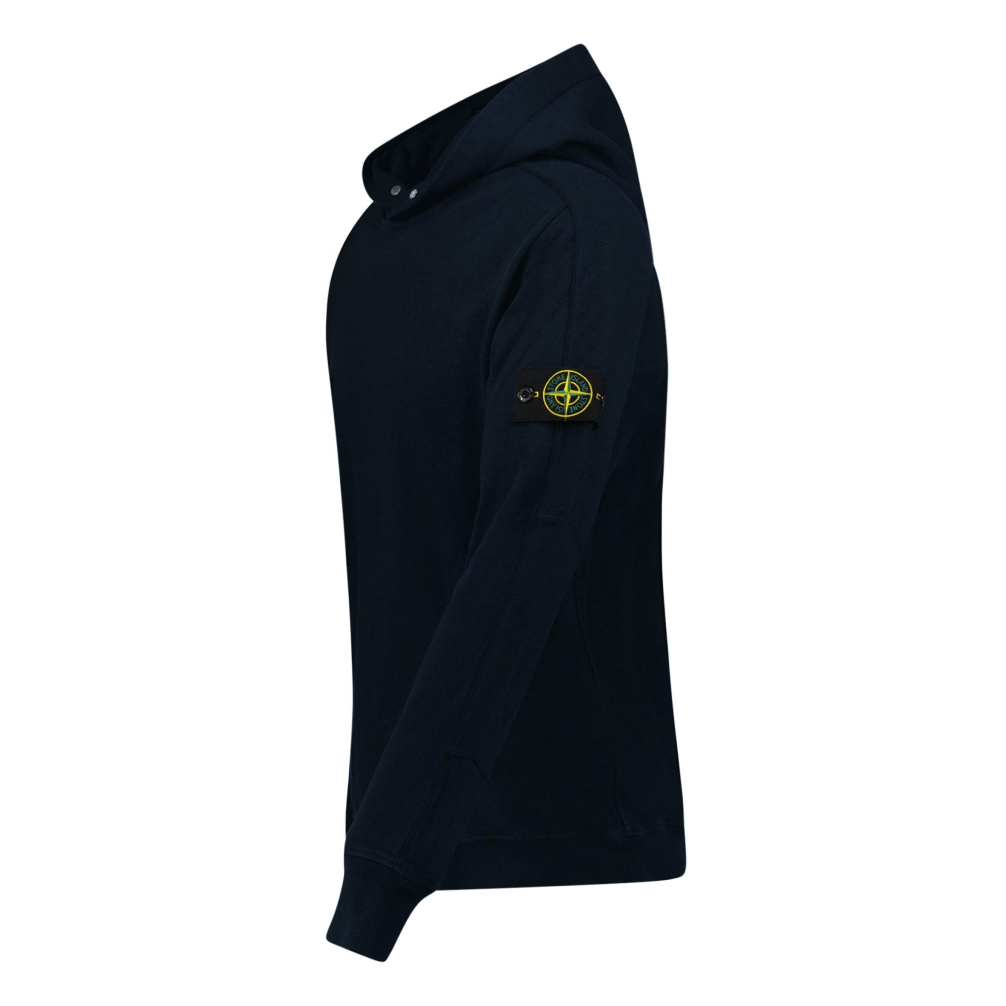 Stone Island 'Old' Treatment Hooded Sweatshirt Navy