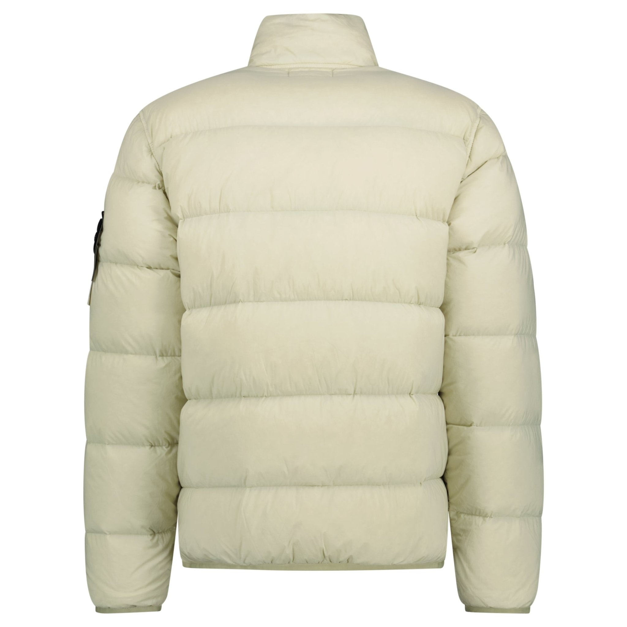 Stone Island Puffer Jacket In Seamless Tunnel Nylon Off-White