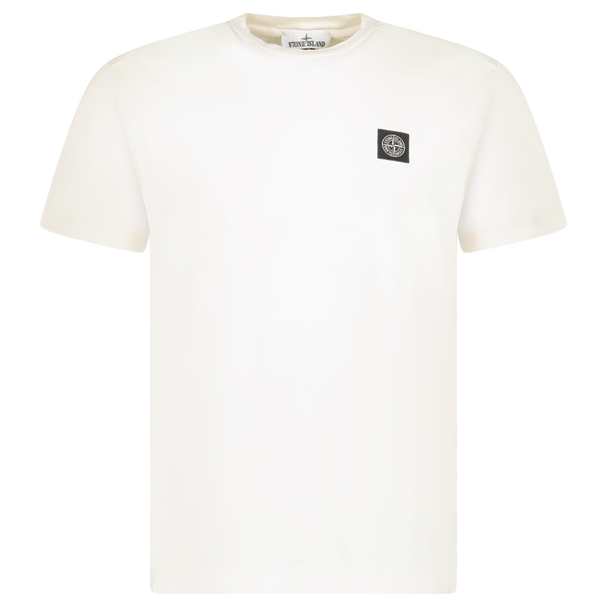 Stone Island Slim-Fit Short-Sleeve T-Shirt With Compass Patch Ivory