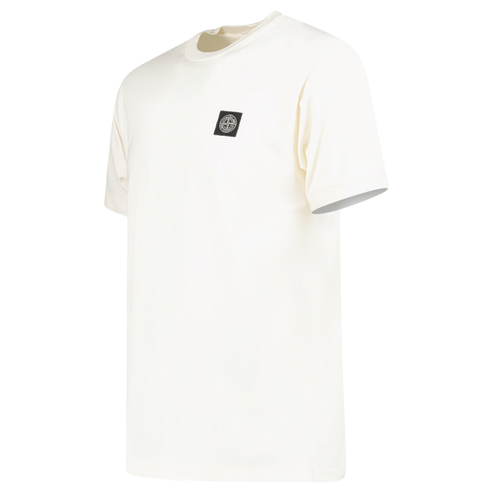Stone Island Slim-Fit Short-Sleeve T-Shirt With Compass Patch Ivory