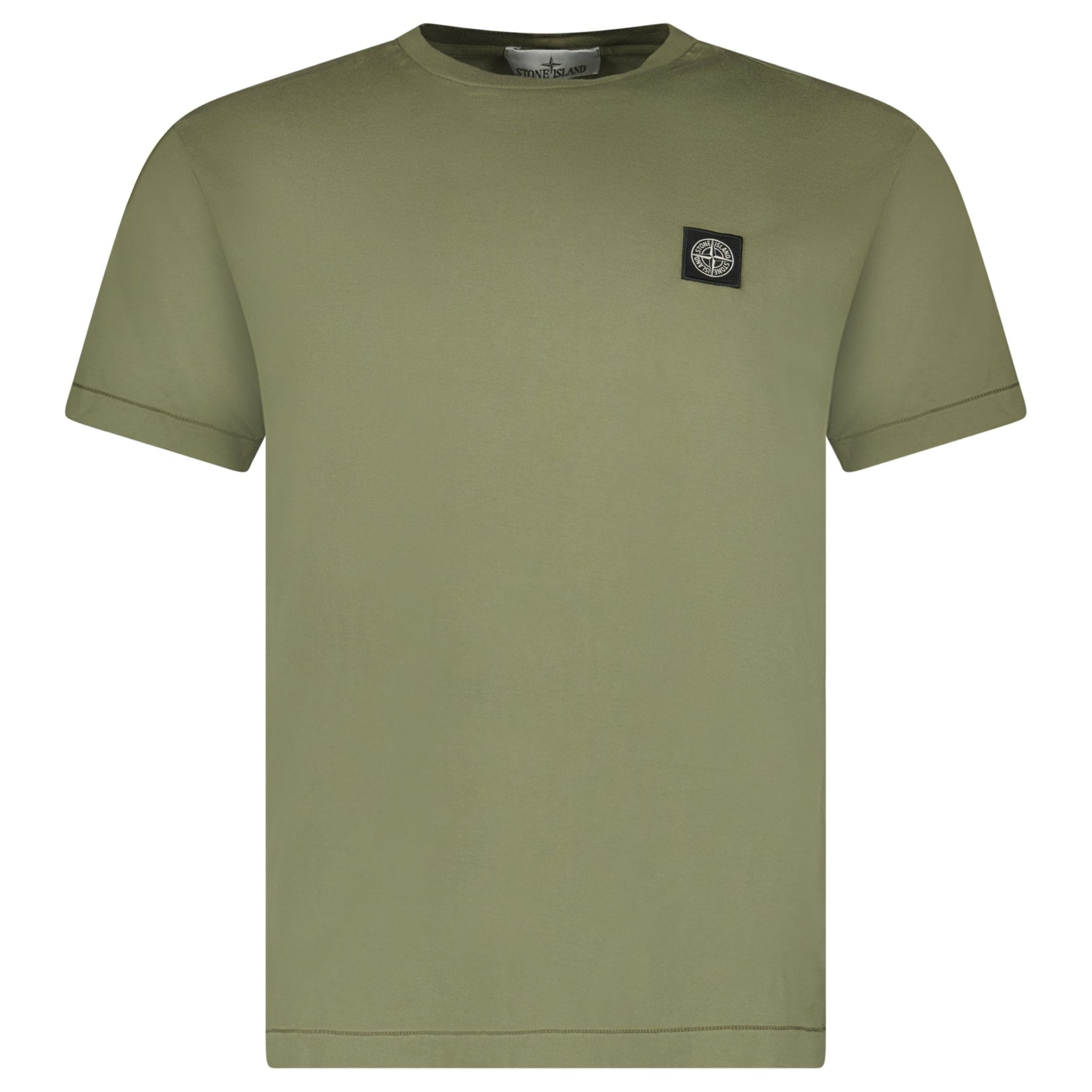Stone Island Slim-Fit Short-Sleeve T-Shirt With Compass Patch Military Green